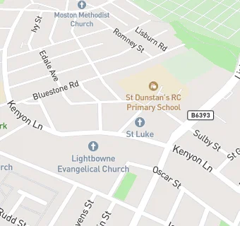 map for St Dunstan's RC Primary School