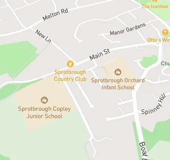 map for Sprotbrough Orchard Infant School