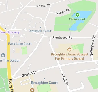 map for Broughton Park School