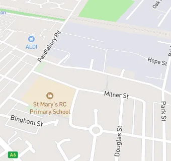 map for St Mary's RC Primary School