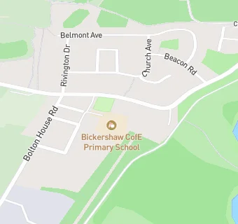 map for Bickershaw CofE Primary School