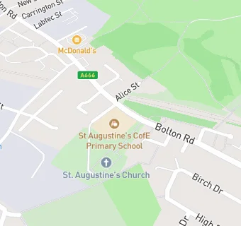 map for St Augustine's CofE Primary School