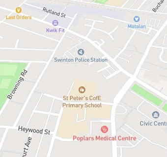 map for St Peters Parish Office