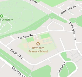 map for Hawthorn Primary School