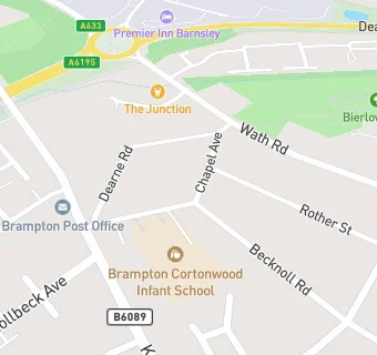 map for Cortonwood Community Comeback Centre