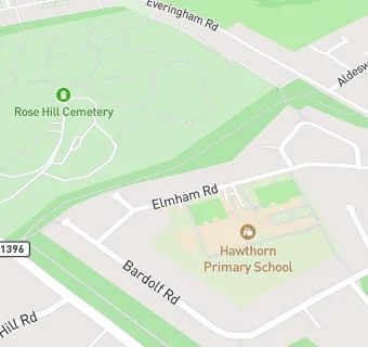 map for Hawthorn Primary School