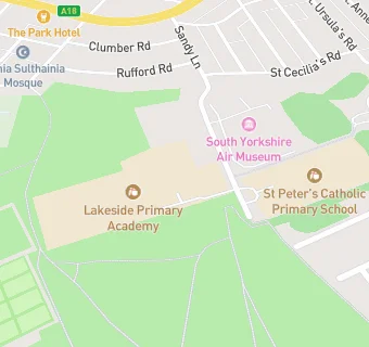 map for Lakeside Primary School