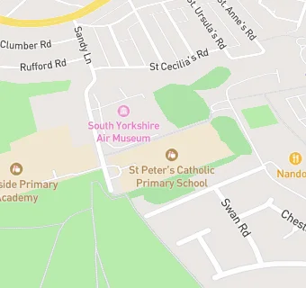 map for St Peter's Catholic Primary School