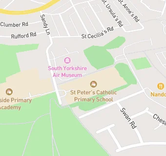 map for St Peters Catholic Primary School