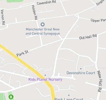 map for Kids Planet Day Nursery Higher Broughton