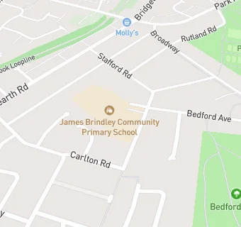 map for James Brindley Community Primary School