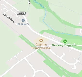 map for Oxspring Primary School