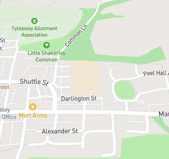 map for Tyldesley Central CofE Junior and Infant School