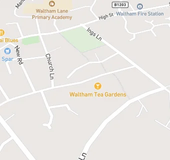 map for Waltham Tea Garden Limited