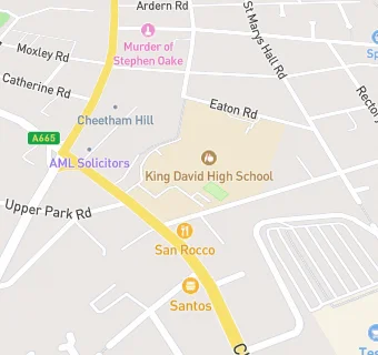 map for King David Primary School