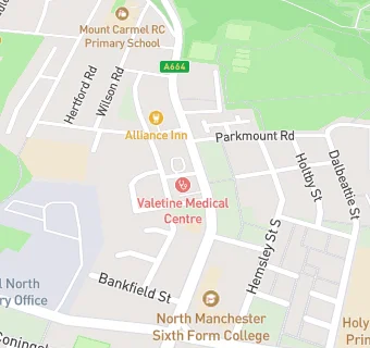 map for Valentine Medical Centre