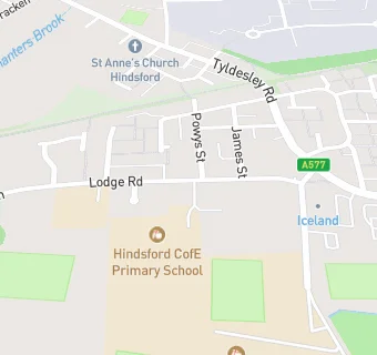 map for Sacred Heart RC Infant School