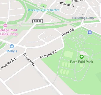 map for Parr Fold Park Cafe