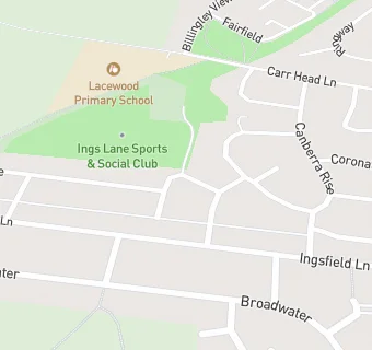 map for Ings Lane Sports & Social Club