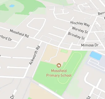 map for Mossfield Primary School