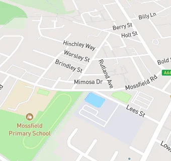 map for Mossfield Infant School