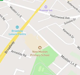 map for New Moston Primary School