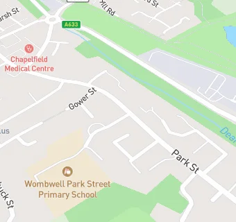 map for Wombwell Park Street Primary School