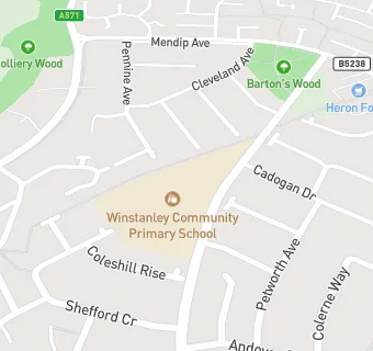 map for Winstanley Community Primary School