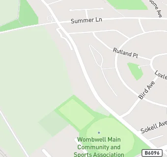 map for Wombwell Main Community and Sports Association