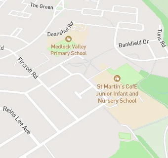 map for St Martins School