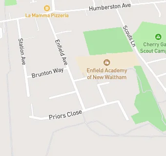 map for Catering Services at Enfield Primary School