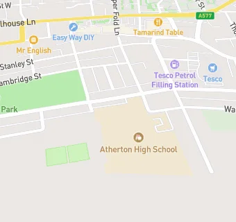 map for Atherton High School