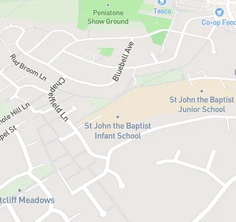 map for Penistone St John The Baptist CEVA Primary School