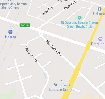 map for New Moston Dental Centre