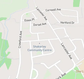 map for Shakerley Community Centre