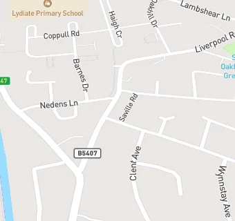 map for Lydiate Pharmacy