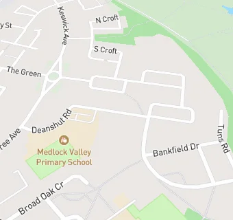 map for Medlock Valley School