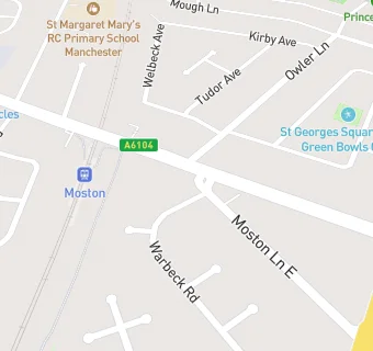 map for New Moston Conservative Club