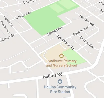 map for Lyndhurst Primary and Nursery School