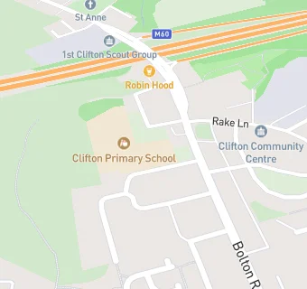 map for Clifton Primary School