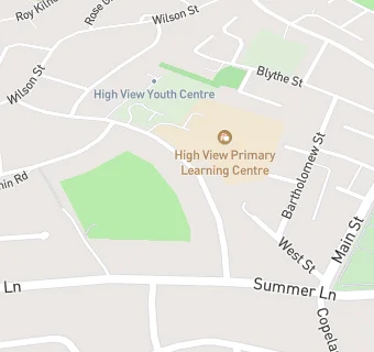 map for Wombwell Highfields Junior School