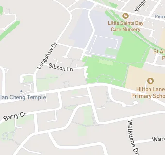 map for Hilton Lane Primary School