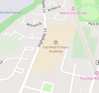 map for Dearne Carrfield Primary School