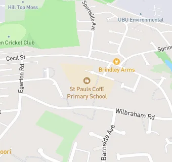 map for St Paul's CofE Primary School