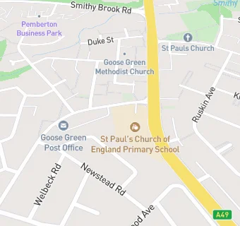 map for Saint Paul's CofE Primary School