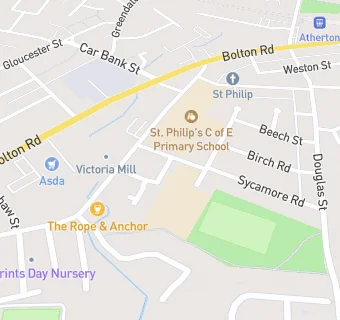 map for Orian Solutions Atherton Chowbent Primary School