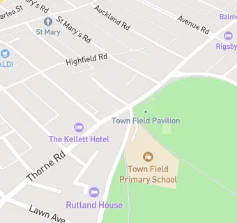 map for Town Fields Pavilion