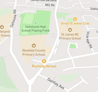 map for Orrell Newfold Community Primary School