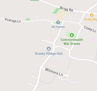 map for Grasby Village Hall