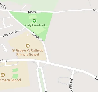 map for St Gregorys Primary School